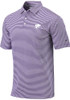 Mens K-State Wildcats Purple Columbia Heat Seal Omni Wick Club Invite Short Sleeve Polo Shirt