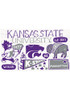 K-State Wildcats Purple Julia Gash Recycled Wood Magnet