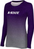 Womens K-State Wildcats Purple ProSphere Ombre LS Tee