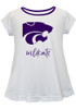Toddler Girls White K-State Wildcats Script Blouse Short Sleeve T-Shirt