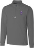 Mens K-State Wildcats Grey Cutter and Buck Traverse Vault 1/4 Zip Pullover