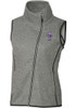 Womens K-State Wildcats Grey Cutter and Buck Mainsail Vault Vest