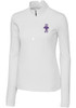 Womens K-State Wildcats White Cutter and Buck Traverse Vault 1/4 Zip Pullover