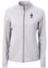 Womens K-State Wildcats Grey Cutter and Buck Adapt Eco Vault Light Weight Jacket