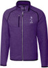 Mens K-State Wildcats Purple Cutter and Buck Mainsail Vault Medium Weight Jacket