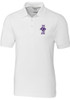 Mens K-State Wildcats White Cutter and Buck Advantage Vault Big and Tall Polos Shirt