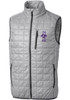 Grey K-State Wildcats Cutter and Buck Big and Tall Rainier PrimaLoft Vault Mens Vest