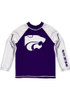 Toddler Purple K-State Wildcats Rash Guard Long Sleeve T-Shirt