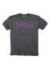 K-State Wildcats State Short Sleeve T Shirt - Black