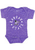 Willie The Wildcat Little King Baby Purple K-State Wildcats Knobby Short Sleeve One Piece