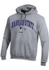 Mens K-State Wildcats Grey Champion Arch Mascot Hooded Sweatshirt