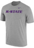 K-State Wildcats Grey Nike Word Short Sleeve T Shirt