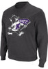 Mens K-State Wildcats Black Colosseum Stadium Crew Sweatshirt