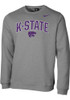 Mens K-State Wildcats Grey Nike Club Fleece Crew Sweatshirt