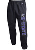 Mens K-State Wildcats Black Champion Powerblend Closed Bottom Sweatpants