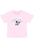 Infant Girls Pink K-State Wildcats Heart Mascot Short Sleeve T-Shirt