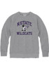 Mens K-State Wildcats Grey Rally Number One Willie Triblend Fashion Sweatshirt