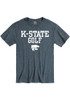 K-State Wildcats Golf Short Sleeve T Shirt - Charcoal