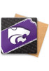 Purple K-State Wildcats State Stone Coaster