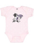 Baby K-State Wildcats Pink Rally Willie Short Sleeve One Piece