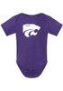 Baby K-State Wildcats Purple Rally Powercat Short Sleeve One Piece