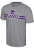 K-State Wildcats Grey Colosseum Hydraulic Press Short Sleeve T Shirt