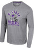 Mens K-State Wildcats Grey Colosseum No Problemo Football Tee