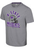 K-State Wildcats Grey Colosseum No Problemo Football Short Sleeve T Shirt