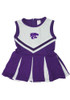 Baby Purple K-State Wildcats Tackle Cheer Set