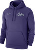 Mens K-State Wildcats Purple Nike Club Fleece Hooded Sweatshirt