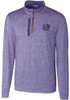 Mens K-State Wildcats Purple Cutter and Buck Stealth 1/4 Zip Pullover