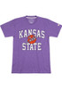 K-State Wildcats Purple Homefield Basketball Script Short Sleeve Fashion T Shirt