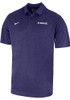 Mens K-State Wildcats Purple Nike Wordmark Short Sleeve Polo Shirt