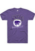 K-State Wildcats Purple Rally Number 1 Volleyball Short Sleeve T Shirt