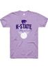 K-State Wildcats Lavender Rally Volleyball Short Sleeve T Shirt