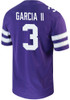 RJ Garcia II Nike Mens Purple K-State Wildcats Game Name And Number Football Jersey