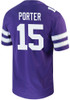 Shane Porter Nike Mens Purple K-State Wildcats Game Name And Number Football Jersey