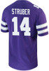 Tyson Struber Nike Mens Purple K-State Wildcats Game Name And Number Football Jersey