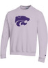 Mens K-State Wildcats Lavender Champion Powerblend Twill Powercat Logo Crew Sweatshirt