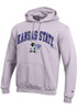 Mens K-State Wildcats Lavender Champion Powerblend Arch Mascot Willie Hooded Sweatshirt