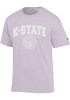 K-State Wildcats Lavender Champion Arch Seal Short Sleeve T Shirt