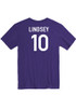 Taymont Lindsey Rally Mens Purple K-State Wildcats Basketball Name And Number Player T Shirt