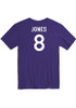 RJ Jones Rally Mens Purple K-State Wildcats Basketball Name And Number Player T Shirt