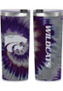 Purple K-State Wildcats 24oz Tie Dye Stainless Steel Tumbler
