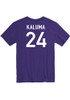 Arthur Kaluma Rally Mens Purple K-State Wildcats Basketball Name And Number Player T Shirt