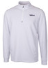 Mens K-State Wildcats White Cutter and Buck Traverse 1/4 Zip Pullover