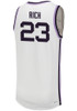 Macaleab Rich Mens White K-State Wildcats Replica Name And Number Basketball Jersey
