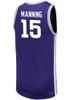 Taj Manning Mens Purple K-State Wildcats Replica Name And Number Basketball Jersey