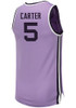 Camryn Carter Mens Lavender K-State Wildcats Replica Name And Number Basketball Jersey