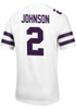 Avery Johnson Nike Mens White K-State Wildcats Game Name And Number Football Jersey